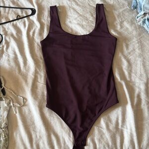 EXPRESS Body Contour plum bodysuit